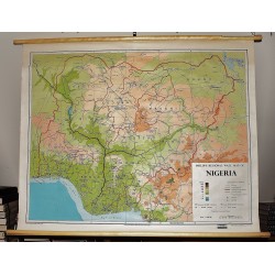 Philip's Regional Wall Map of Nigeria (Large Pull Down Map)